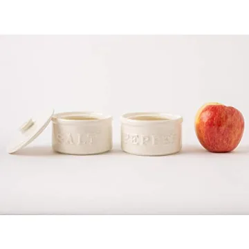 Mud Pie Salt & Pepper Cellar Set - Stylish Kitchen Accessory