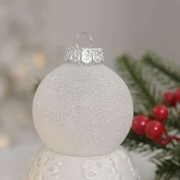 MoonXmas 32Pcs Shatterproof Christmas Ornaments