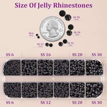 Versatile Resin Jelly Rhinestones with B7000 Jewelry Glue for Crafting Projects
