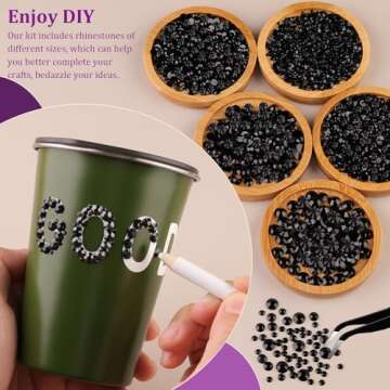 Resin Jelly Rhinestones Kit with B7000 Glue for DIY Crafting