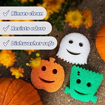 Scrub Daddy Halloween Non-Scratch Sponges - 3ct