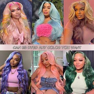 Alimubi 613 13x6 Lace Front Wig Human Hair 200 Density 613 Lace Front Wig Human Hair 30 Inch Body Wave Blonde Wig Human Hair（30 Inch）