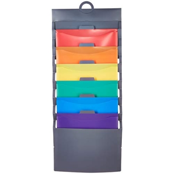 Amazon Basics 6 Pocket File Folders for Easy Organization