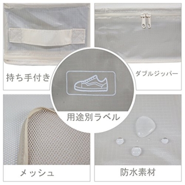 JJ POWER Premium Travel Packing Cubes Shoe Bag Organizer