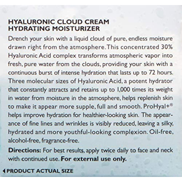 Peter Thomas Roth | Water Drench Hyaluronic Cloud Cream | Hydrating Moisturizer for Face, Up to 72 Hours of Hydration for More Youthful-Looking Skin, Fragnance Free, 1.69 Fl Oz