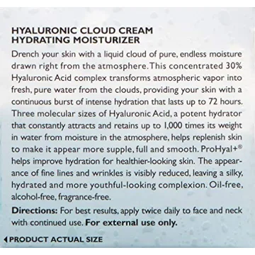 Peter Thomas Roth | Water Drench Hyaluronic Cloud Cream | Hydrating Moisturizer for Face, Up to 72 Hours of Hydration for More Youthful-Looking Skin, Fragnance Free, 1.69 Fl Oz