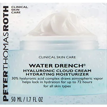 Peter Thomas Roth | Water Drench Hyaluronic Cloud Cream | Hydrating Moisturizer for Face, Up to 72 Hours of Hydration for More Youthful-Looking Skin, Fragnance Free, 1.69 Fl Oz