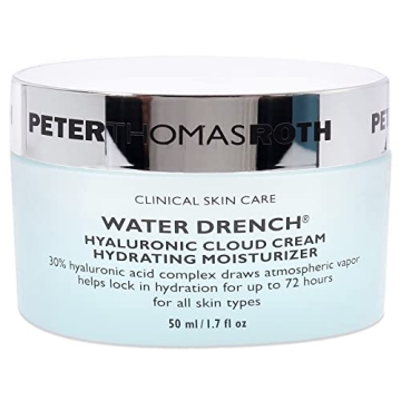 Peter Thomas Roth | Water Drench Hyaluronic Cloud Cream | Hydrating Moisturizer for Face, Up to 72 Hours of Hydration for More Youthful-Looking Skin, Fragnance Free, 1.69 Fl Oz
