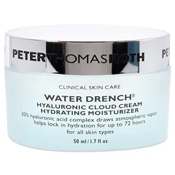 Peter Thomas Roth | Water Drench Hyaluronic Cloud Cream | Hydrating Moisturizer for Face, Up to 72 Hours of Hydration for More Youthful-Looking Skin, Fragnance Free, 1.69 Fl Oz