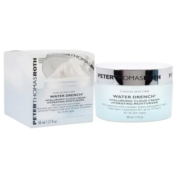 Peter Thomas Roth | Water Drench Hyaluronic Cloud Cream | Hydrating Moisturizer for Face, Up to 72 Hours of Hydration for More Youthful-Looking Skin, Fragnance Free, 1.69 Fl Oz