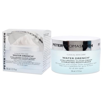 Peter Thomas Roth | Water Drench Hyaluronic Cloud Cream | Hydrating Moisturizer for Face, Up to 72 Hours of Hydration for More Youthful-Looking Skin, Fragnance Free, 1.69 Fl Oz