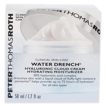Peter Thomas Roth | Water Drench Hyaluronic Cloud Cream | Hydrating Moisturizer for Face, Up to 72 Hours of Hydration for More Youthful-Looking Skin, Fragnance Free, 1.69 Fl Oz