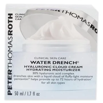 Peter Thomas Roth | Water Drench Hyaluronic Cloud Cream | Hydrating Moisturizer for Face, Up to 72 Hours of Hydration for More Youthful-Looking Skin, Fragnance Free, 1.69 Fl Oz