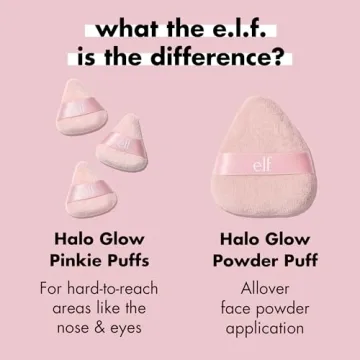 e.l.f. Halo Glow Pinkie Puffs for Precision Makeup