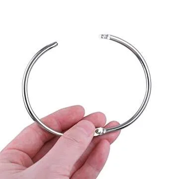 AKONEGE 3 Inch Binder Rings - 12 Pack Metal Book Rings