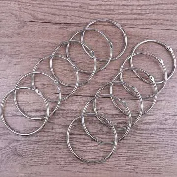 AKONEGE 3 Inch Binder Rings - 12 Pack Metal Book Rings