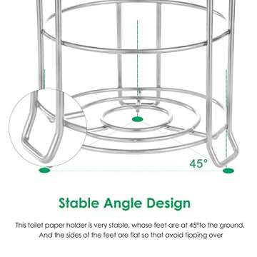 TomCare Toilet Paper Holder for Stylish Bath Storage