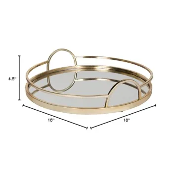Elegant Kate and Laurel Naples Gold Decorative Tray