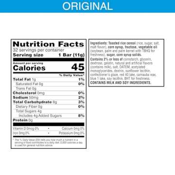 Rice Krispies Treats Mini Crispy Marshmallow Squares for 4th of July (32 Bars)