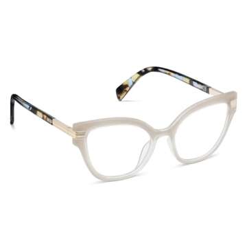 Peepers by PeeperSpecs Oprah's Favorite Women's Marquee Cateye Blue Light Blocking Reading Glasses -...