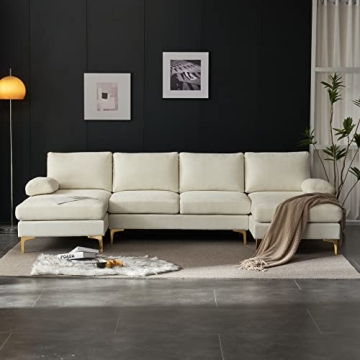 Karl Home 110" U-Shape Convertible Sectional Sofa Couch