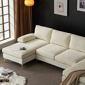 Karl Home 110" U-Shape Convertible Sectional Sofa Couch