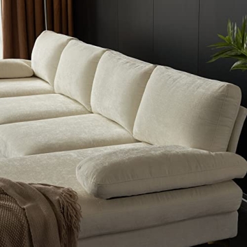 Karl Home 110" U-Shape Convertible Sectional Sofa Couch