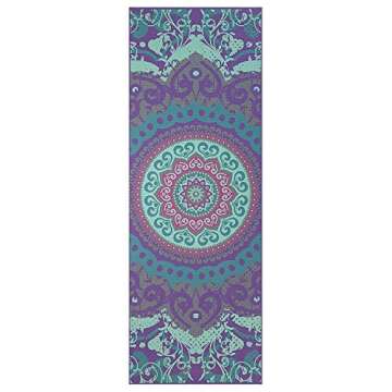 Gaiam Yoga Mat Classic Print Non Slip Exercise & Fitness Mat for All Types of Yoga, Pilates & Floor Workouts, Moroccan Garden, 4mm