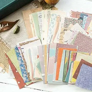 360 Sheets Vintage Scrapbooking Supplies Kit, 6 Sets Travel Journals Supplies Aesthetic Retro Decorative Stationery Paper, Floral Old Time Memory Plant Sheet DIY Art Project Materials