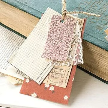 360 Sheets Vintage Scrapbooking Supplies Kit, 6 Sets Travel Journals Supplies Aesthetic Retro Decorative Stationery Paper, Floral Old Time Memory Plant Sheet DIY Art Project Materials