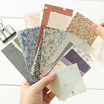 360 Sheets Vintage Scrapbooking Supplies Kit, 6 Sets Travel Journals Supplies Aesthetic Retro Decorative Stationery Paper, Floral Old Time Memory Plant Sheet DIY Art Project Materials