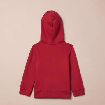 Amazon Essentials Girls' Fleece Zip-Up Hoodie Sweatshirt, Red, XX-Large