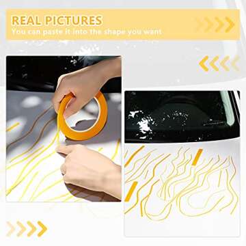 Cornison 5 Rolls Pinstripe Tape 1/16 to 3/4 Inch