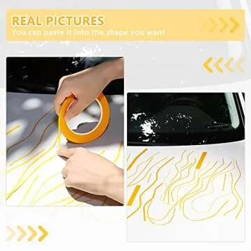 Cornison 5 Rolls Pinstripe Tape 1/16 to 3/4 Inch