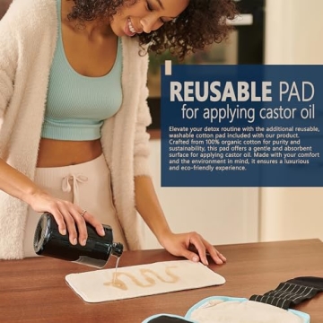 Hufl Castor Oil Wrap for Digestive and Liver Health