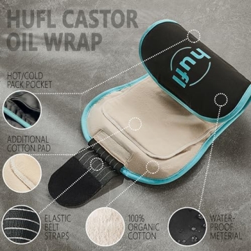 Hufl Castor Oil Wrap for Digestive and Liver Health