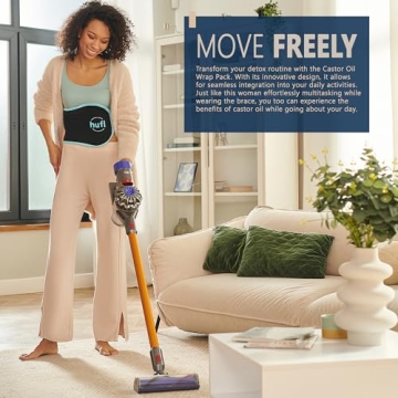 Hufl Castor Oil Wrap for Digestive and Liver Health