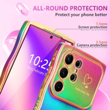 LCHULLE Galaxy S24 Ultra Women's Case - Shockproof & Colorful