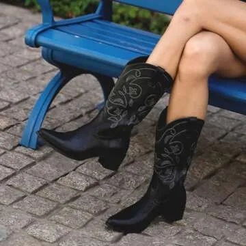 IUV Cowboy Boots Stylish and Comfortable for Women