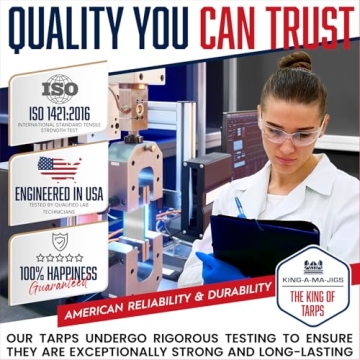 Heavy Duty Tarp 6x8 - Waterproof and Durable