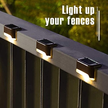 GIGALUMI LED Solar Deck Lights - 16 Pack for Outdoor Spaces