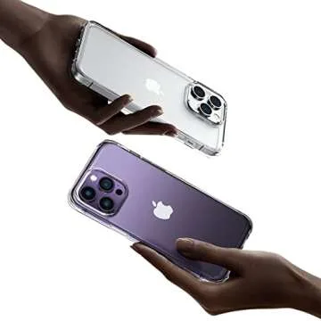 Mkeke iPhone 16 Pro Clear Case, Shockproof & Stylish