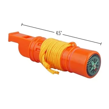 SE 5-in-1 Survival Whistle for Outdoor Emergencies