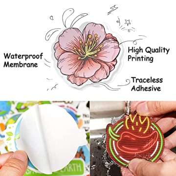 50Pcs Earth Day Stickers for Kids Environmental Stickers for Water Bottles Save The Planet Vinyl Stickers