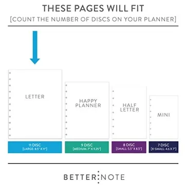 BetterNote Keeping Track Refill Pages for Discbound Notebooks