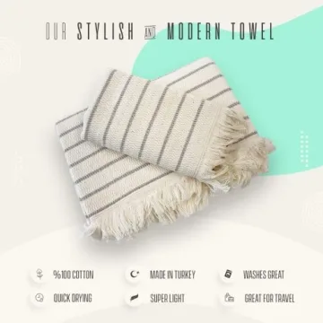 Loomia Turkish Bath and Hand Towel Set - Luxurious Cotton