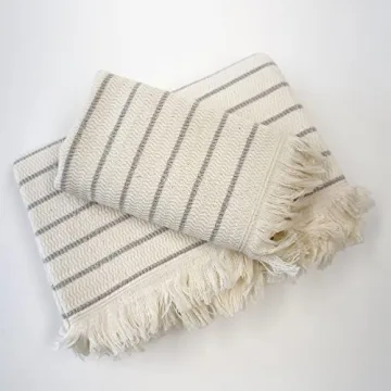 Loomia Turkish Bath and Hand Towel Set - Luxurious Cotton