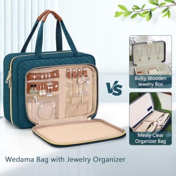 Stylish Wedama Toiletry Bag with Jewelry Organizer for Women