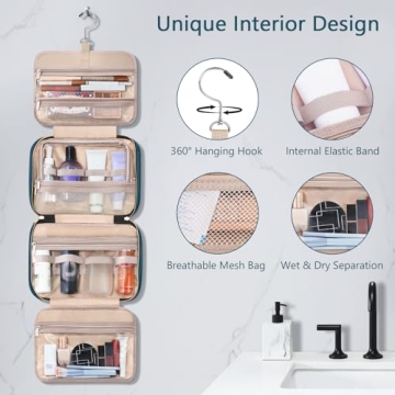 Stylish Wedama Toiletry Bag with Jewelry Organizer for Women
