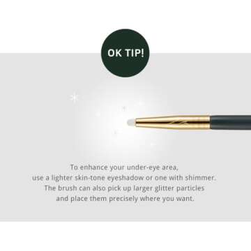 [SOO ADOR] okhee Under Eye Brush NUN08 - Perfect for Concealer Blending and Precise Highlighting | Designed by K-Pop Makeup Artist Seo Ok | Makeup Brush Eye Brush